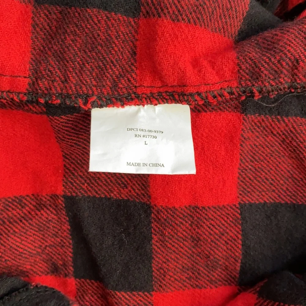 Red Flannel Holiday Dog Pajamas size Large